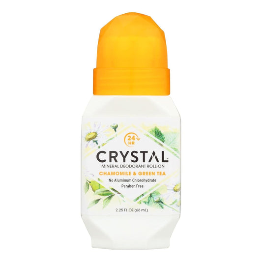 Crystal Essence Mineral Deodorant, Roll-On Chamomile and Green Tea, 2.25 Fl Oz (Pack of 1) (31661) - Premium Deodorant from Concordia Style Boutique - Just $16.30! Shop now at Concordia Style Boutique