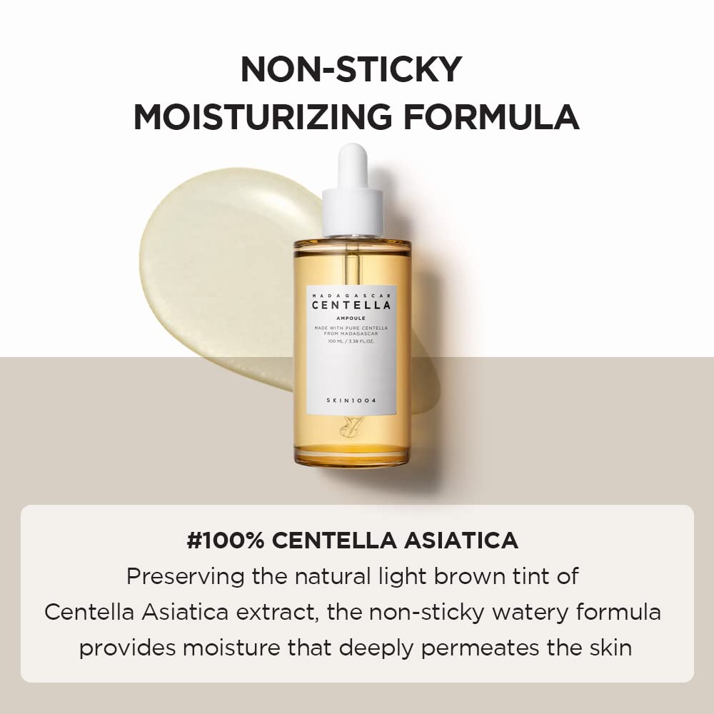 Madagascar Centella Asiatica Ampoule Facial Serum 1.85 fl.oz, 55ml, 100% Centella Asiatica Extract Soothes Acne Prone and Sensitive Skin - Premium  from Concordia Style Boutique - Just $27! Shop now at Concordia Style Boutique