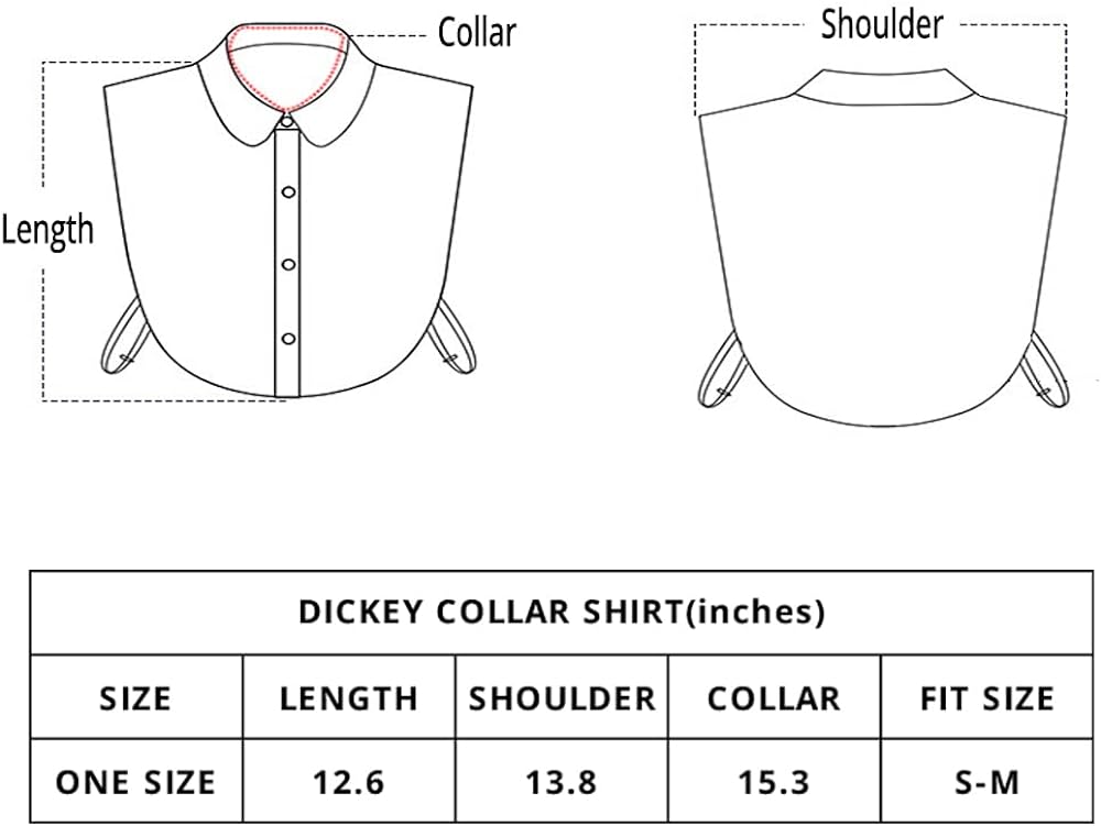 Fake Collar-  Detachable Dickey Collar Blouse-  Half Shirts - Peter Pan Faux False Collar for Women & Girls - Premium Blouses & Button-Down Shirts from Concordia Style Boutique - Just $20.83! Shop now at Concordia Style Boutique