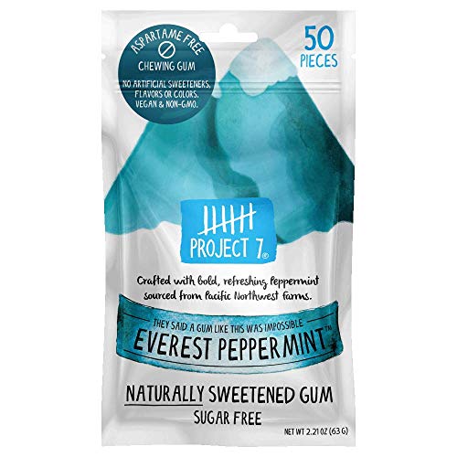 Project 7 - Chewing Gum - Aspartame Free, Sugar-Free & Low Carb | Long Lasting, Vegan, Non-GMO (Superfresh Spearmint, 50 Count (Pack of 1)) - Premium chewing gum from Concordia Style Boutique - Just $9.27! Shop now at Concordia Style Boutique