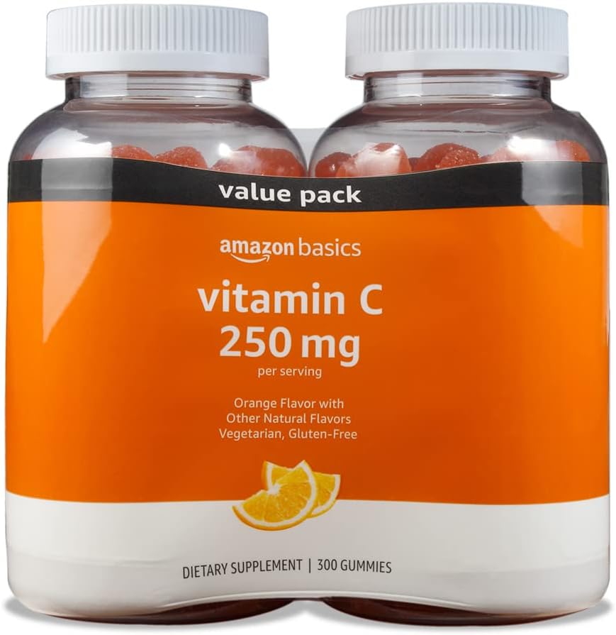 Amazon Basics Vitamin C 250 mg Gummy, Orange, 150 Gummies (2 per Serving), Immune Health (Previously Solimo) - Premium  from Concordia Style Boutique - Just $15.92! Shop now at Concordia Style Boutique