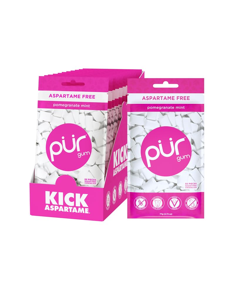PUR Gum | Aspartame Free Chewing Gum | 100% Xylitol | Sugar Free, Vegan, Gluten Free & Keto Friendly | Natural Spearmint Flavored Gum, 55 Pieces (Pack of 1) - Premium chewing gum from Concordia Style Boutique - Just $9.27! Shop now at Concordia Style Boutique