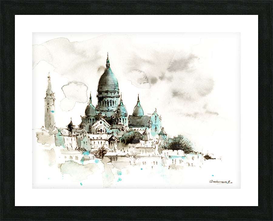 Basilique du Sacre-Cour Paris France - Premium artwork from Concordia Style - Just $68! Shop now at Concordia Style Boutique