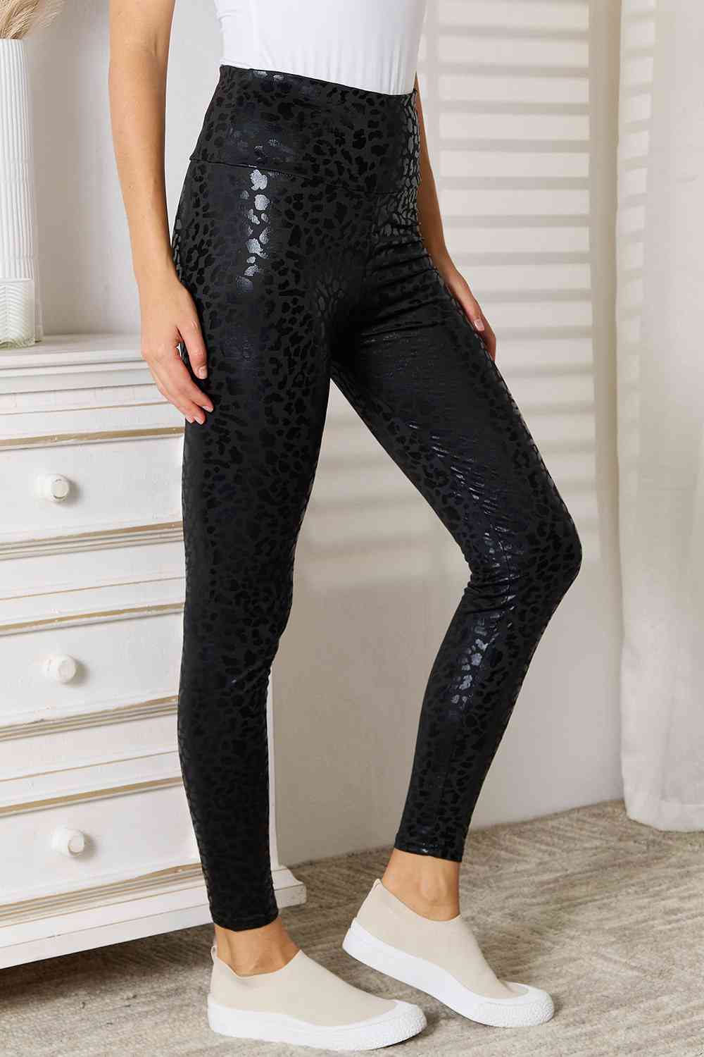 Double Take High Waist Leggings - Premium leggings from Trendsi - Just $19.20! Shop now at Concordia Style Boutique