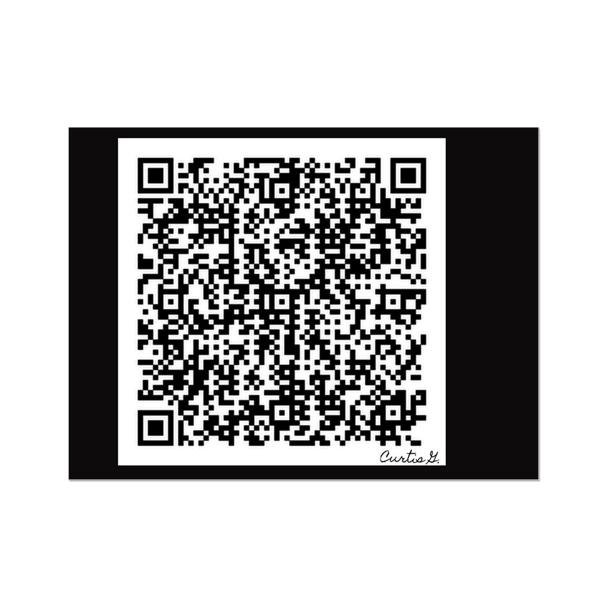 Scan Me Wall Art Poster