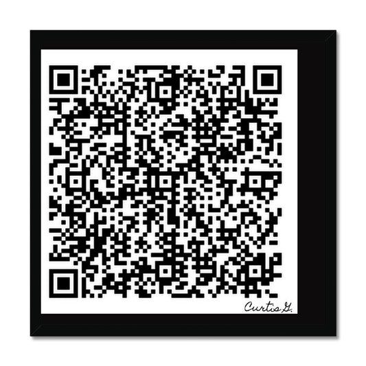 Scan Me Budget Framed Poster