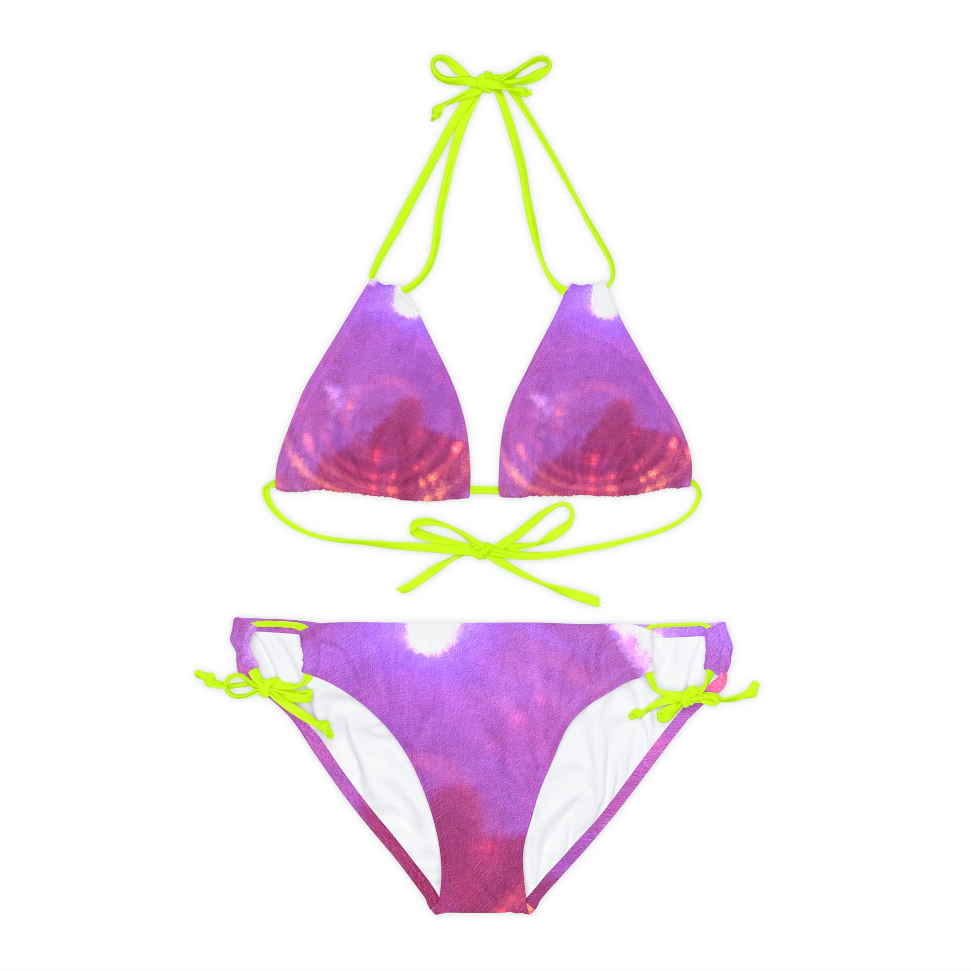 Pink - Strappy Bikini Set - Premium Bikini from Concordia Style Boutique - Just $59.70! Shop now at Concordia Style Boutique