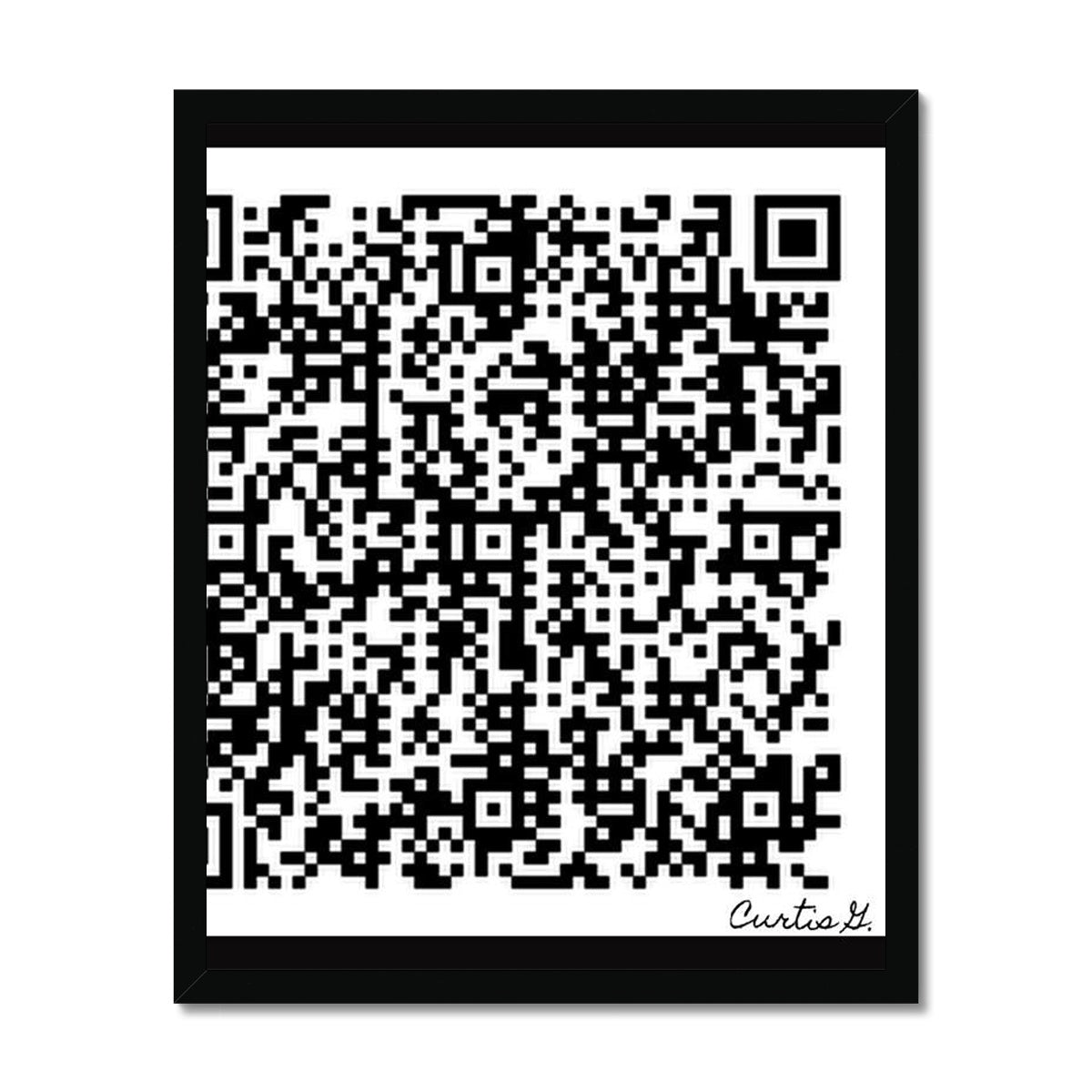 Scan Me Budget Framed Poster