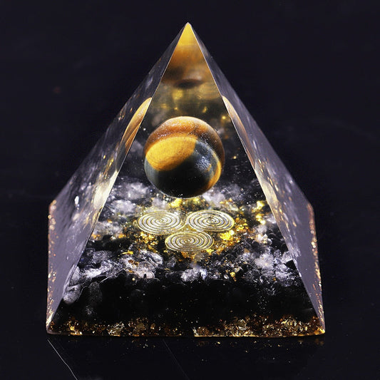 Orgonite Pyramid Chakra Decoration - Premium Orgonite Pyramid from Consonance Store - Just $33.64! Shop now at Concordia Style Boutique