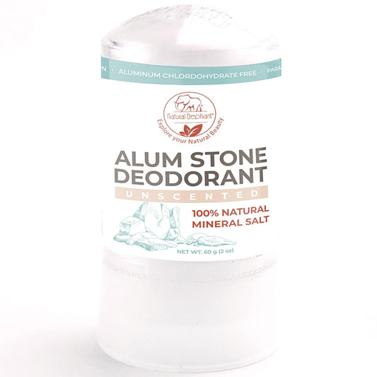 Natural Elephant Alum Stone Deodorant Stick 60g (2 oz) Natural Unscented Aluminum Free Salt Stone for Men and Women - Premium Deodorant from Concordia Style Boutique - Just $14.86! Shop now at Concordia Style Boutique