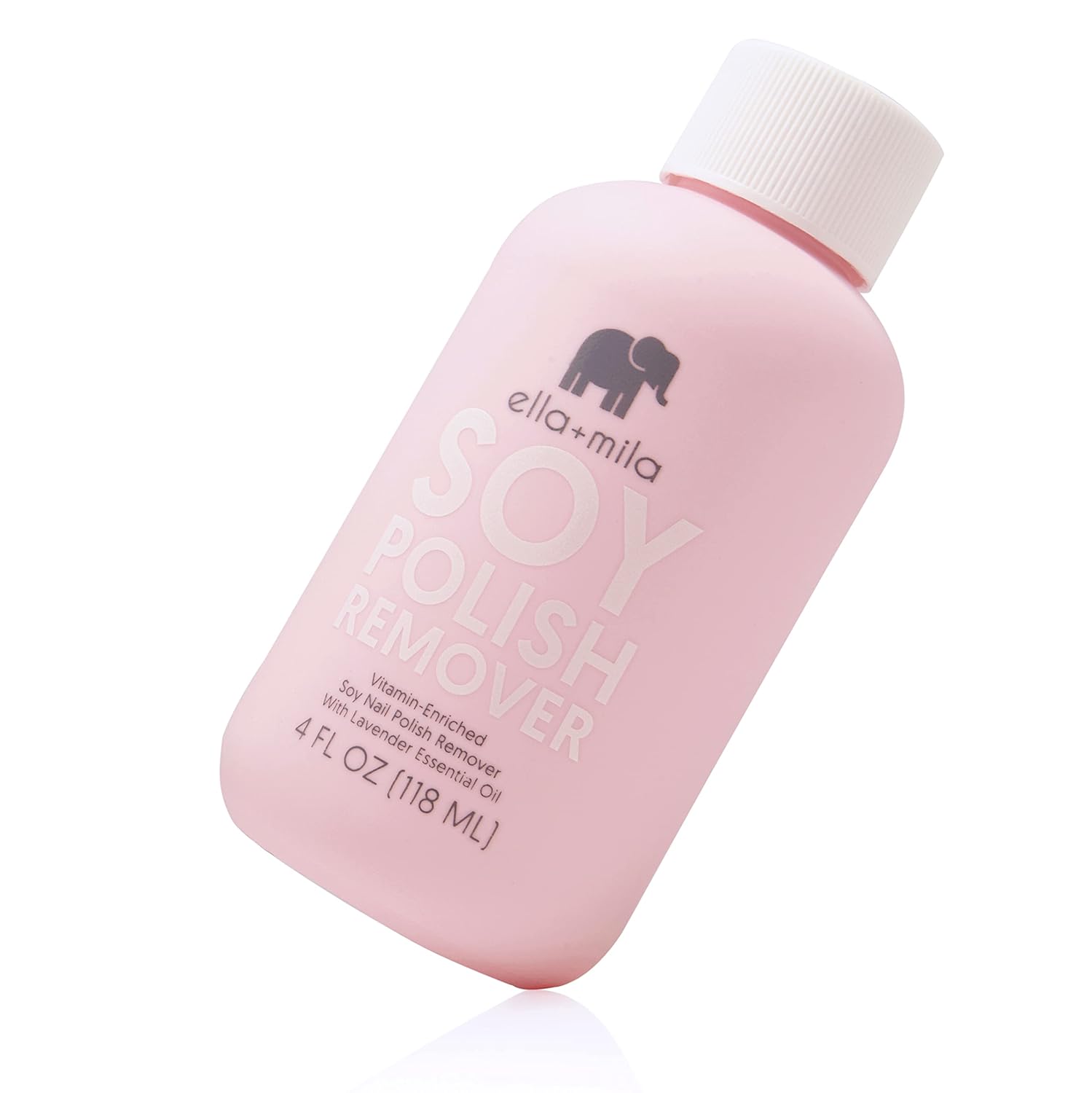 ella+mila Soy Nail Polish Remover Non-Acetone Nail Polish Remover - Non-Toxic Fingernail Polish Remover - Enriched with Lavender Essential Oil & Vitamins A,C & E (4 fl oz) - Premium Nail Polish Remover from Concordia Style Boutique - Just $24.94! Shop now at Concordia Style Boutique