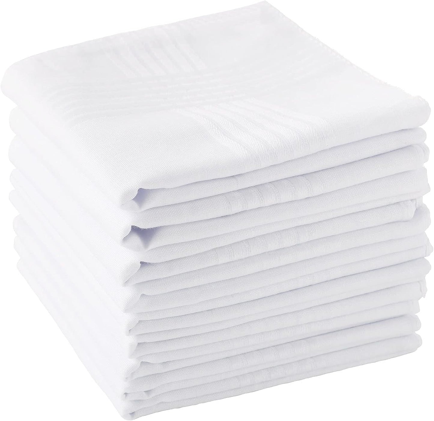 Scotamalone Men's Handkerchiefs 100% Soft Cotton White Hankie Hankerchieves - Premium Men's Handkerchief from Concordia Style Boutique - Just $12.12! Shop now at Concordia Style Boutique