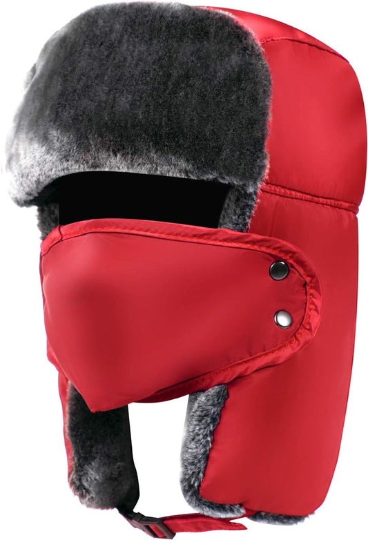 Trapper Hat Winter Hats for Men-  Trooper Hunting Ski Hat for Women -Ear Flap- Windproof Mask - Premium Bomber Hats from Concordia Style Boutique - Just $35.99! Shop now at Concordia Style Boutique