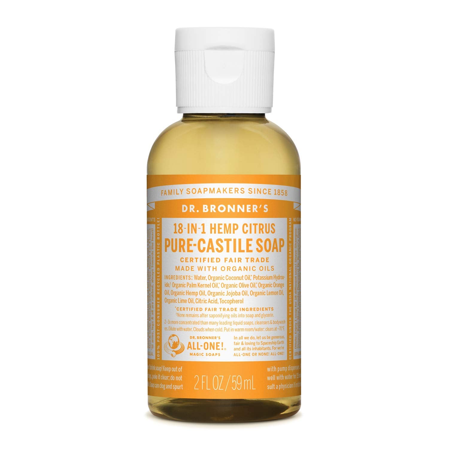 Dr. Bronner's - Pure-Castile Liquid Soap (Lavender, 8 ounce) - Made with Organic Oils, 18-in-1 Uses: Face, Body, Hair, Laundry, Pets and Dishes, Concentrated, Vegan, Non-GMO - Premium  from Concordia Style Boutique - Just $12.28! Shop now at Concordia Style Boutique