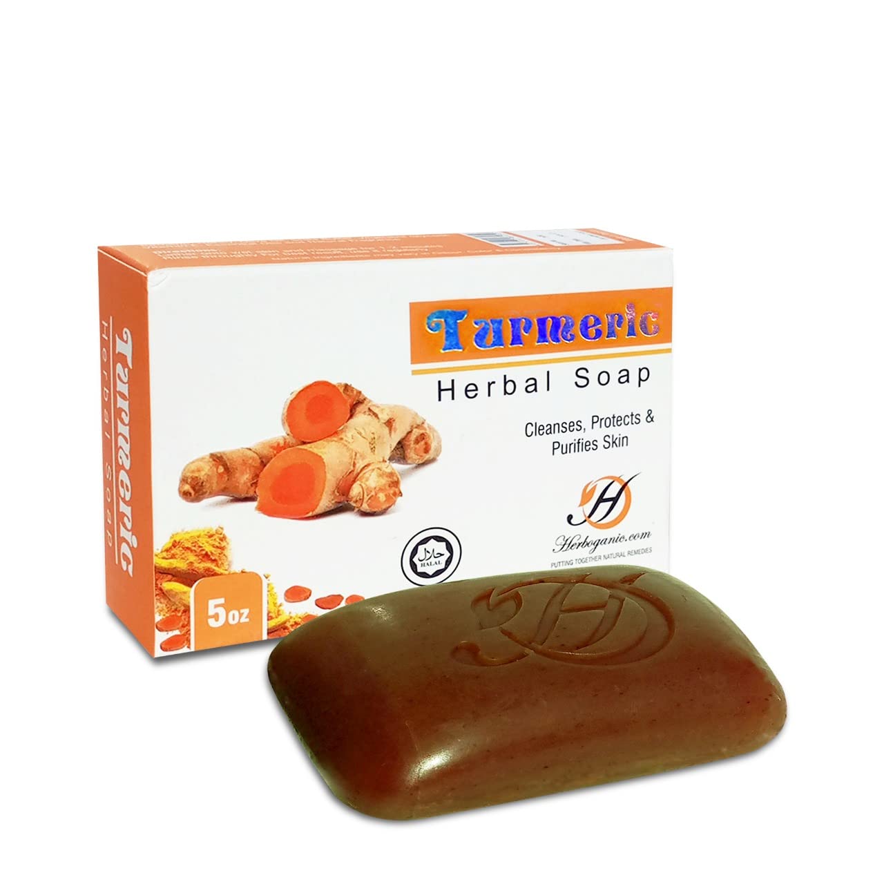 Turmeric Herbal Soap & a Lot More | For Cleansing & Moisturization | 5 Ounces Large Bar ((Pack of 1) - Premium soap from Concordia Style Boutique - Just $9.89! Shop now at Concordia Style Boutique