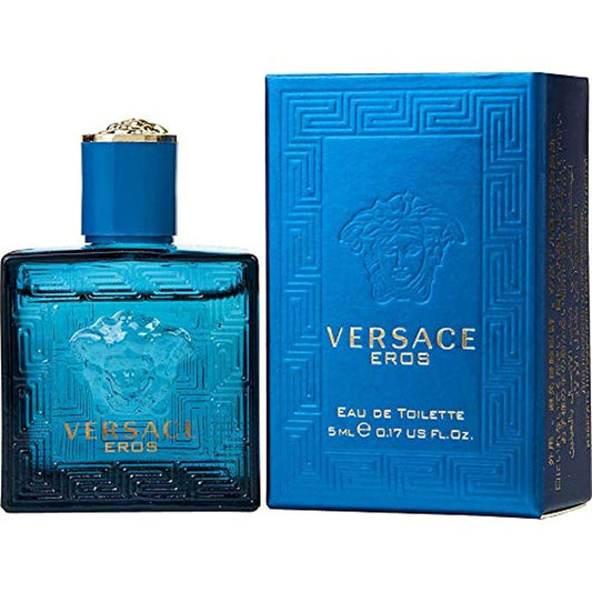 Versace Eros Men's Mini EDT .17 oz - 100% Authentic - Premium Cologne from Concordia Style Boutique - Just $20.97! Shop now at Concordia Style Boutique