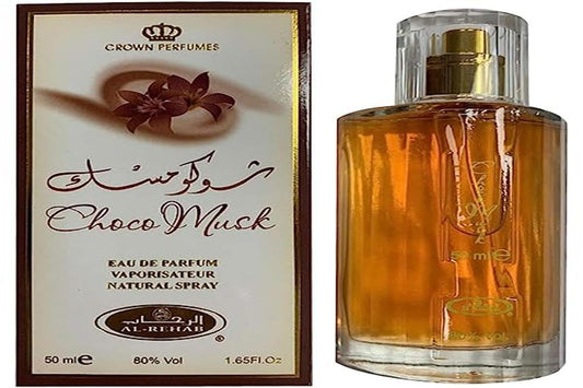 Choco Musk Arabian Perfume Spray - 50ml by Al Rehab - Crown Perfumes - Premium Fragrance from Concordia Style Boutique - Just $15.40! Shop now at Concordia Style Boutique