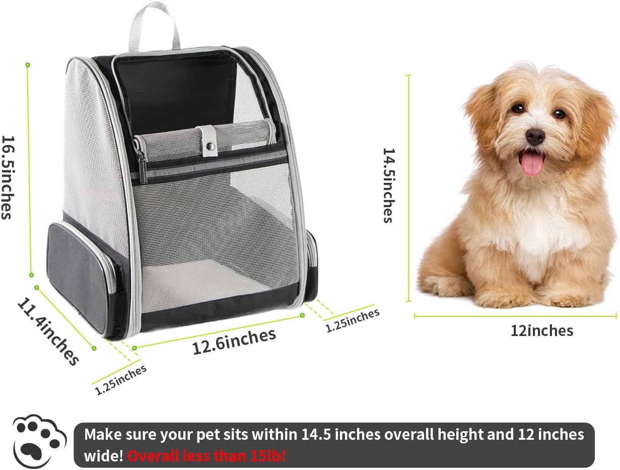 Texsens Innovative Traveler Bubble Backpack Pet Carriers for Cats and Dogs (Black) - Premium  from Concordia Style Boutique - Just $36.71! Shop now at Concordia Style Boutique