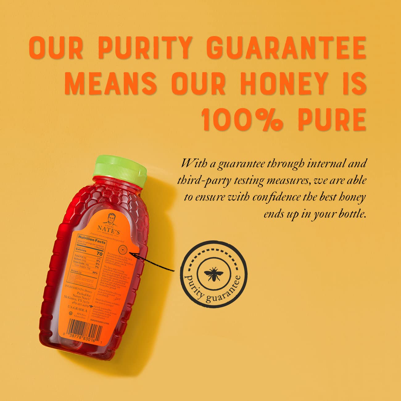 Nature Nate's 100% Pure Organic, Raw & Unfiltered, Squeeze Bottle; All-natural Sweetener, USDA Certified Organic, No Additives, Honey, 16 Ounce [USA Shipping Only] - Premium honey from Concordia Style Boutique - Just $14.48! Shop now at Concordia Style Boutique
