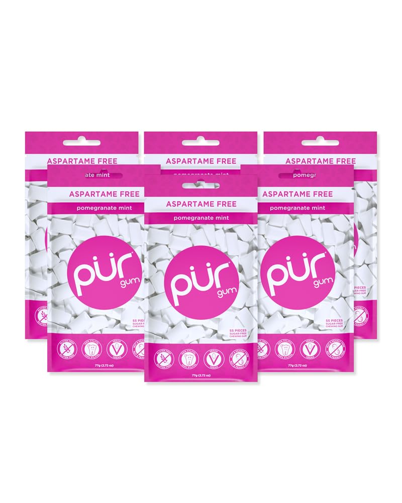 PUR Gum | Aspartame Free Chewing Gum | 100% Xylitol | Sugar Free, Vegan, Gluten Free & Keto Friendly | Natural Spearmint Flavored Gum, 55 Pieces (Pack of 1) - Premium chewing gum from Concordia Style Boutique - Just $9.27! Shop now at Concordia Style Boutique