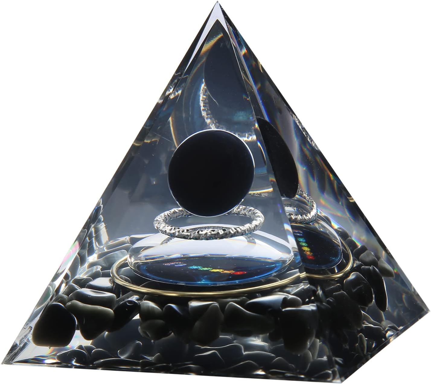 Orgone Pyramid for Positive Energy, Crystal Pyramid Orgonite Pyramid Protection - Premium Orgone Pyramid from Concordia Style Boutique - Just $16.02! Shop now at Concordia Style Boutique