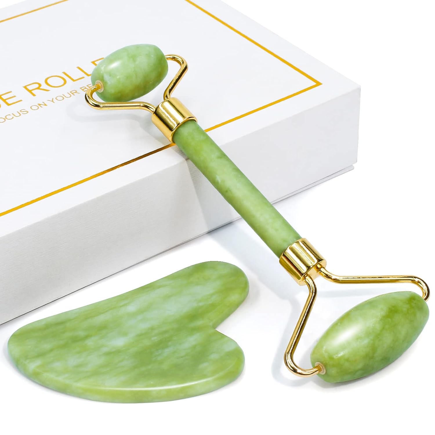 Gua Sha Facial Tool & Jade Roller Set for Skin Care - Woman or Man - Premium Facial Tool from Concordia Style Boutique - Just $16.99! Shop now at Concordia Style Boutique