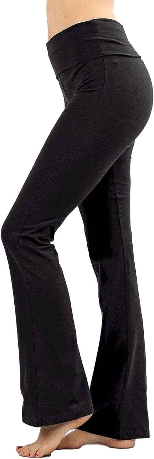 Zenana Women's Fold Over Cotton Yoga Pants - Premium Yoga Pants from Concordia Style Boutique - Just $20.14! Shop now at Concordia Style Boutique