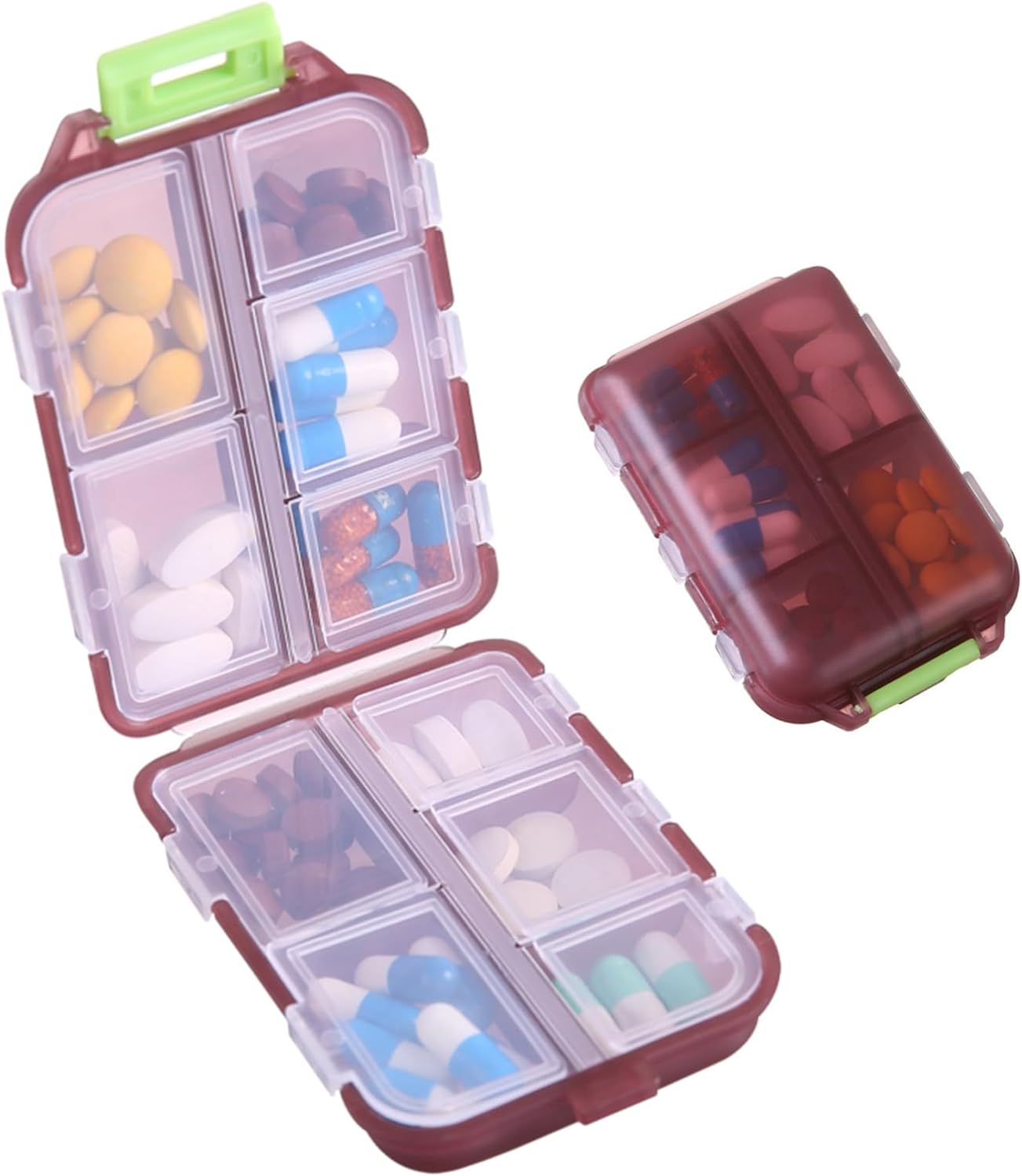 Travel Pill Organizer - 10 Compartments Pill Case, Compact and Portable Pill Box, Perfect for On-The-Go Storage, Pill Holder for Purse - Premium Travel Pill Organizer - from Concordia Style Boutique - Just $6.80! Shop now at Concordia Style Boutique