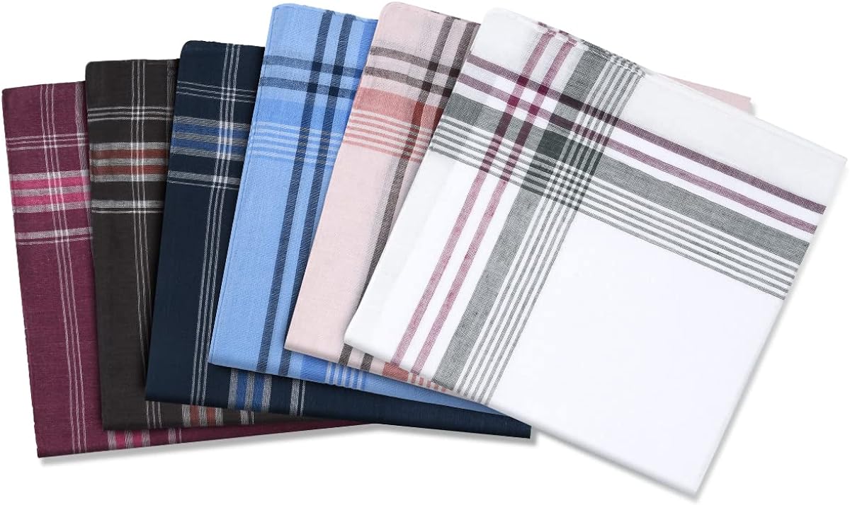 Men's Handkerchiefs, 12 Pack Gents Hankies - Men's Premium Handkerchiefs - Cotton White Pocket Square Hanks for Men & Women - Premium handkerchief from Concordia Style Boutique - Just $10.91! Shop now at Concordia Style Boutique