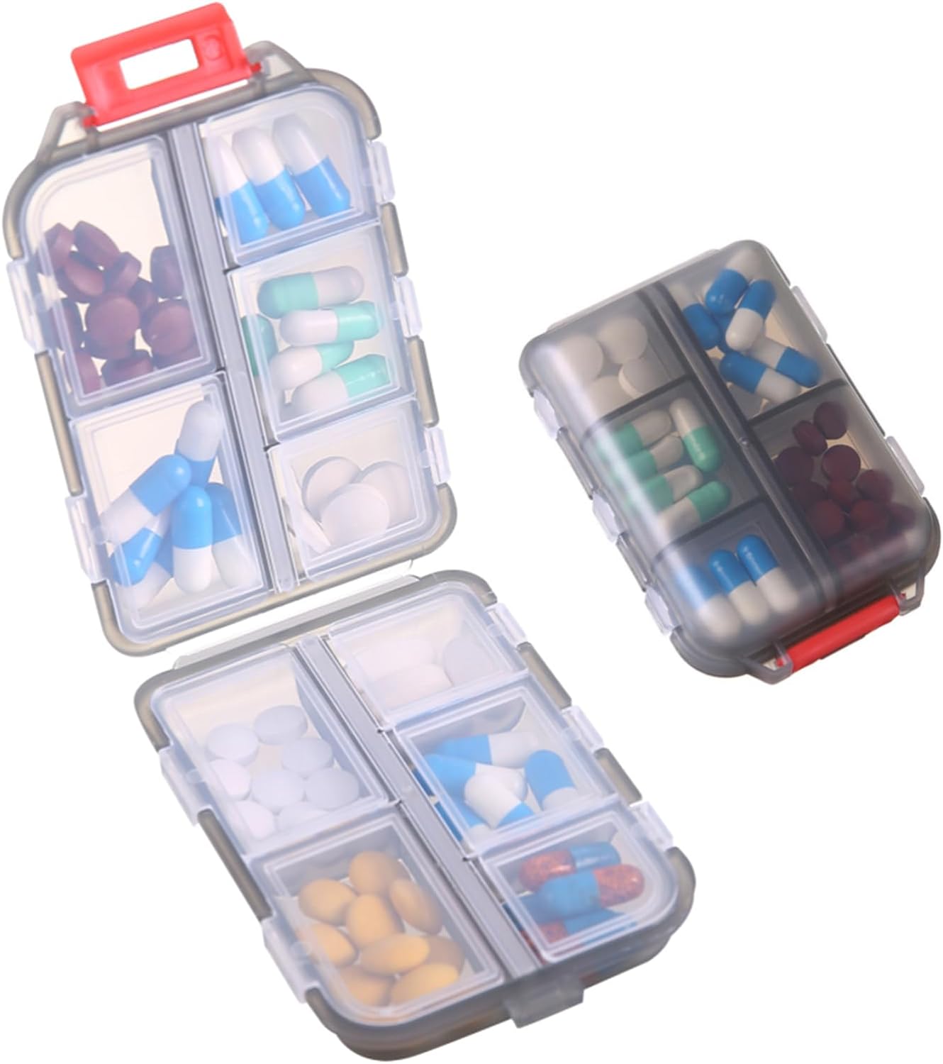 Travel Pill Organizer - 10 Compartments Pill Case, Compact and Portable Pill Box, Perfect for On-The-Go Storage, Pill Holder for Purse - Premium Travel Pill Organizer - from Concordia Style Boutique - Just $6.80! Shop now at Concordia Style Boutique