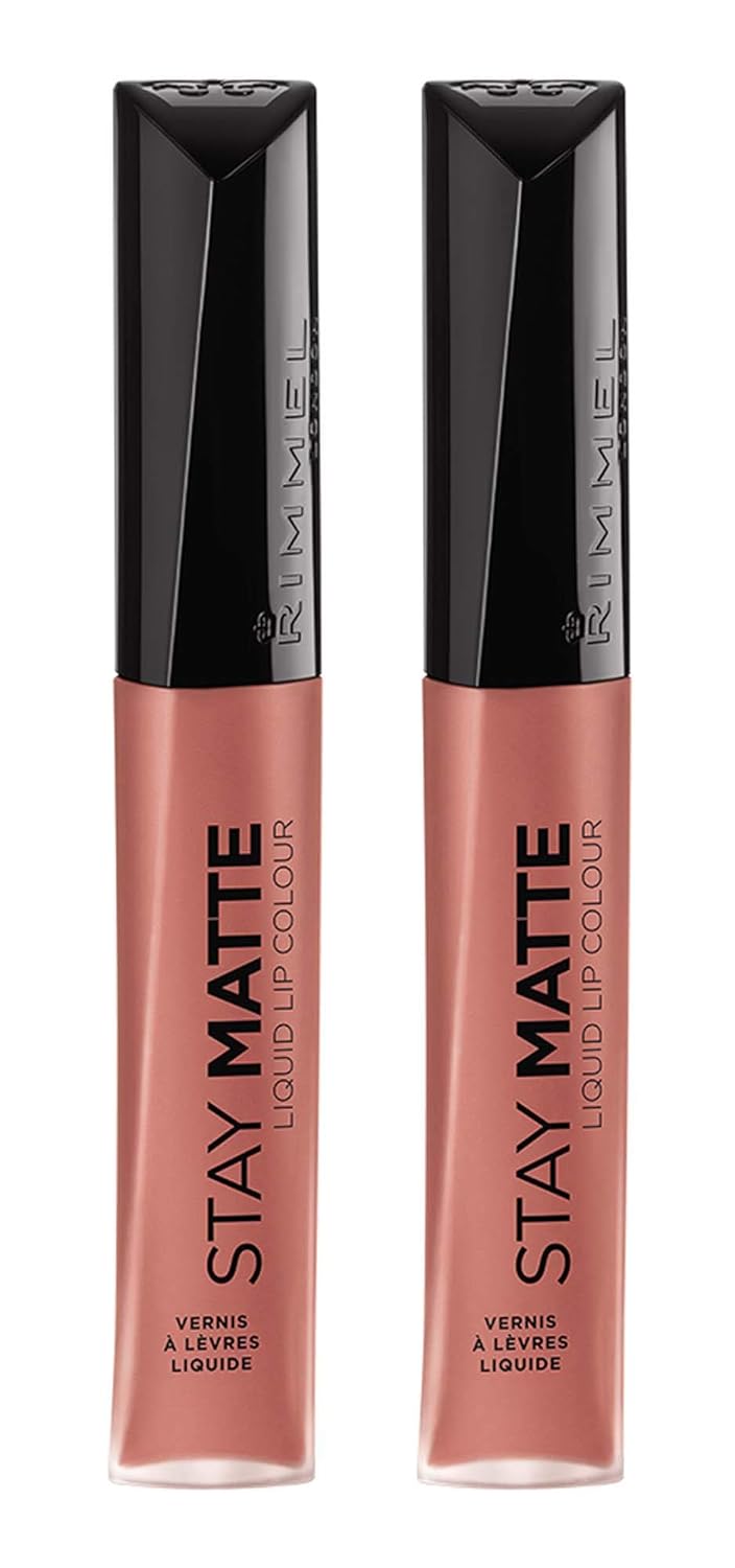 Rimmel London Stay Matte Liquid Lip Color with Full Coverage Kiss-Proof Waterproof Matte Lipstick Formula that Lasts 12 Hours - 810 Plum This Show, .21oz - Premium lipstick from Concordia Style Boutique - Just $5! Shop now at Concordia Style Boutique