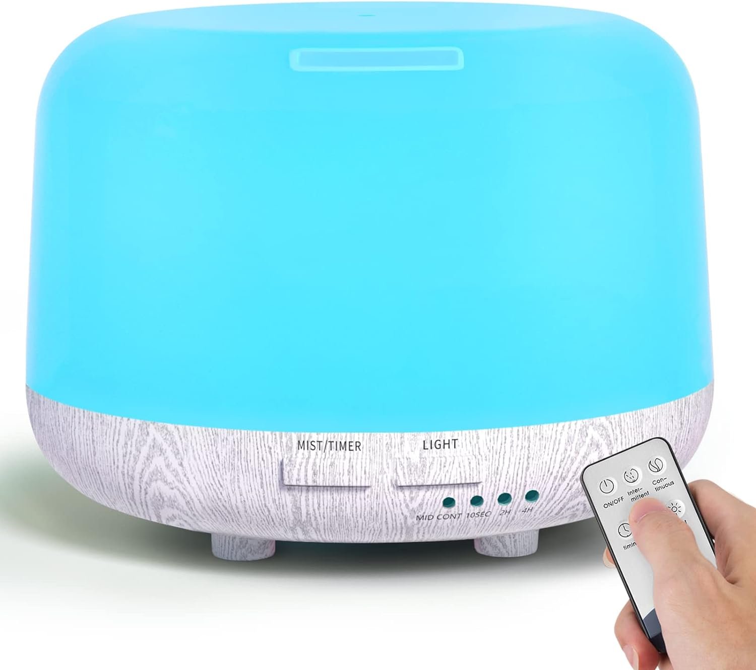 Aromatherapy Essential Oil Diffuser, 300ML Remote Control Cool Mist Air Humidifier,Electric Aroma Diffuser with 4 Timers and 7 Color Changing LED Lights, for Large Room,Bedroom - Premium Oil Diffuser from Concordia Style Boutique - Just $34.17! Shop now at Concordia Style Boutique