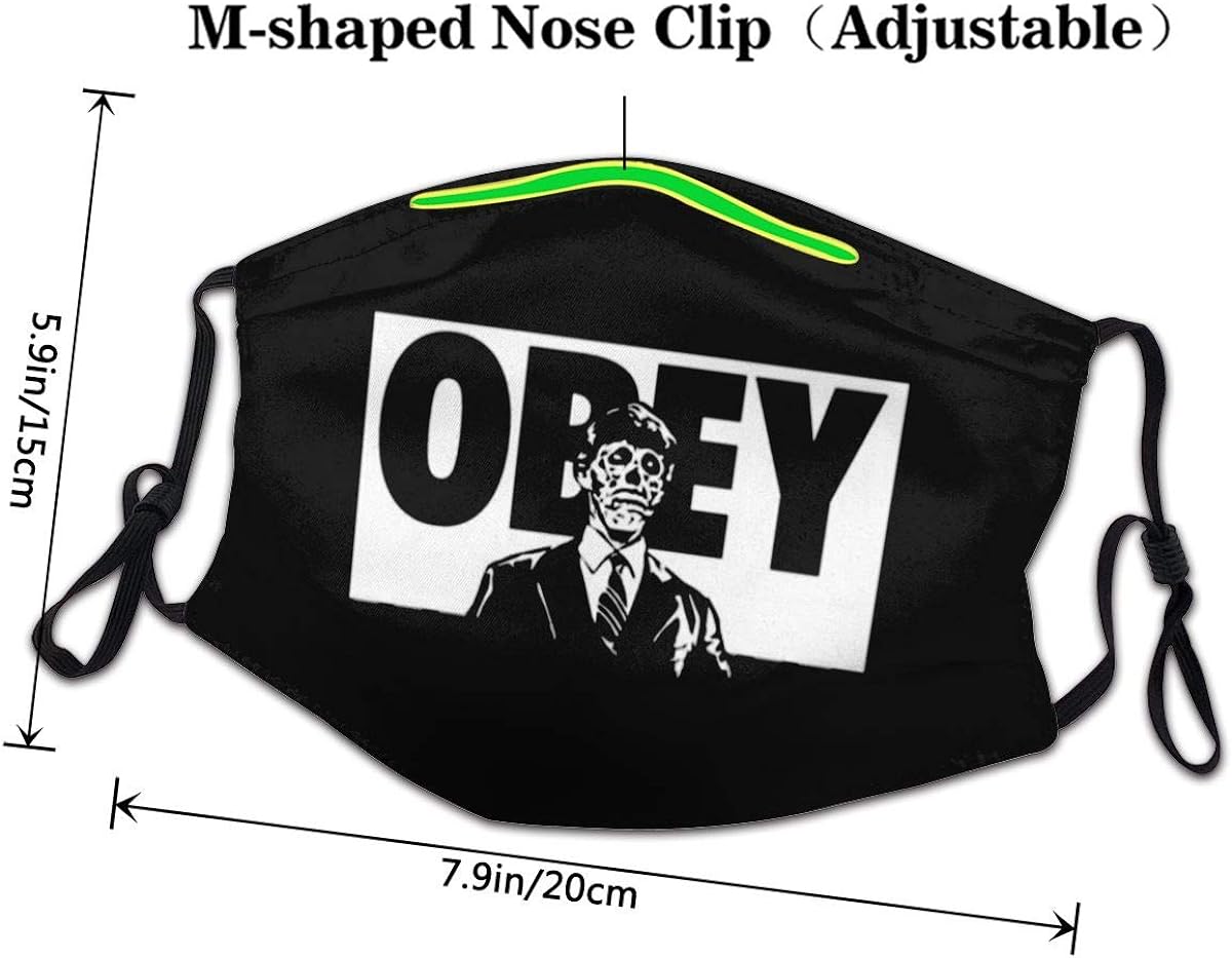 Adult Kids Cloth Face Mask Obey - They Live Dust Masks Reusable Balaclava for Outdoor Black - Premium mask from Concordia Style Boutique - Just $22.60! Shop now at Concordia Style Boutique