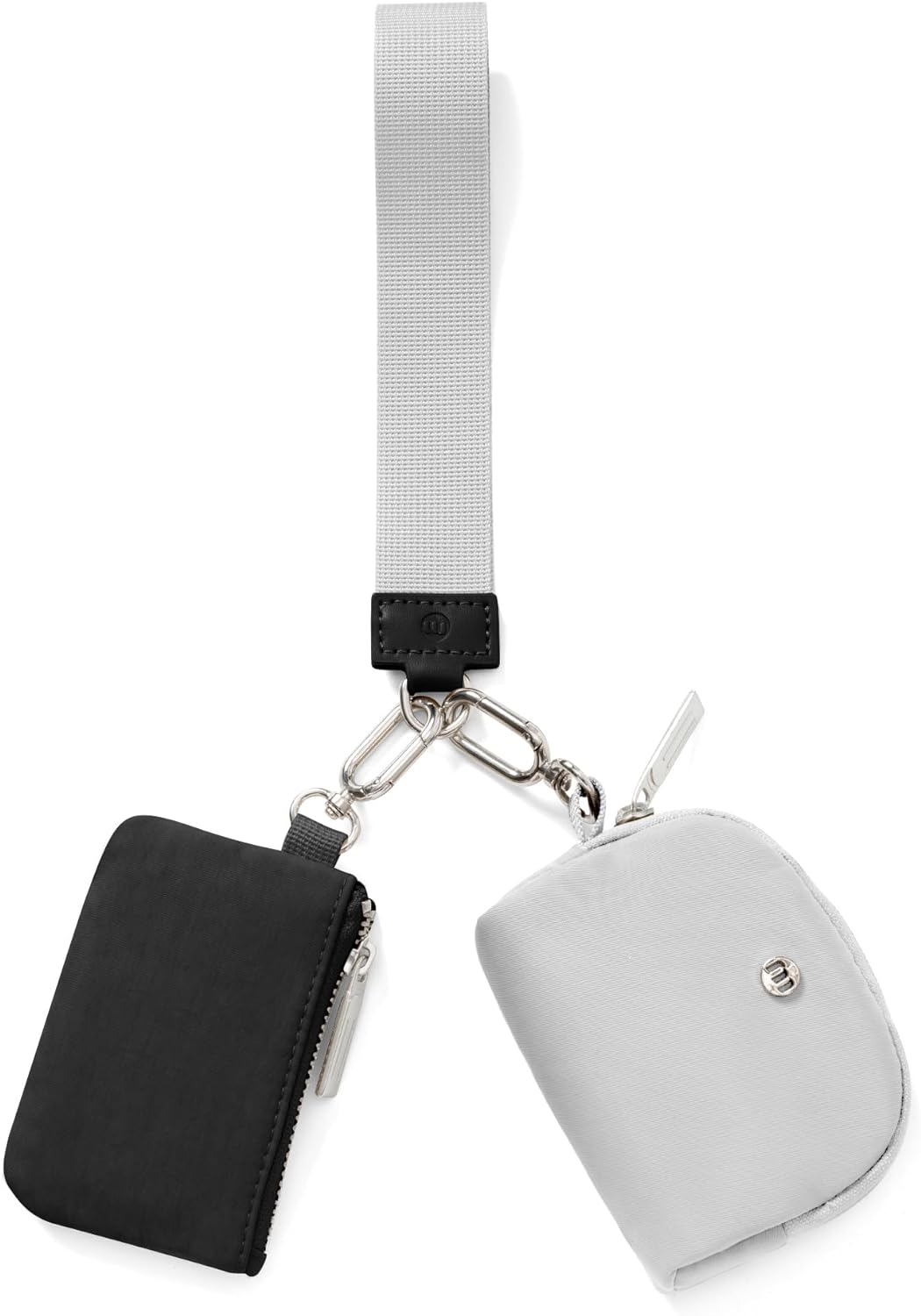 Mini Zip Around Wristlet Wallet for Women-  Dual Pouch Wristlet Portable Coin Purse Mini Women Coin Pocket(Black) - Premium dual pouch wristlet from Concordia Style Boutique - Just $32.99! Shop now at Concordia Style Boutique