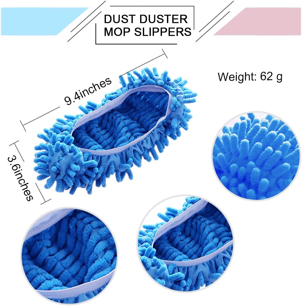 Mop Slippers Shoes Cover Dust Duster Slippers Cleaning Floor House Washable 10 PCS 5 Pairs - Premium Dust Mops from Concordia Style Boutique - Just $25! Shop now at Concordia Style Boutique