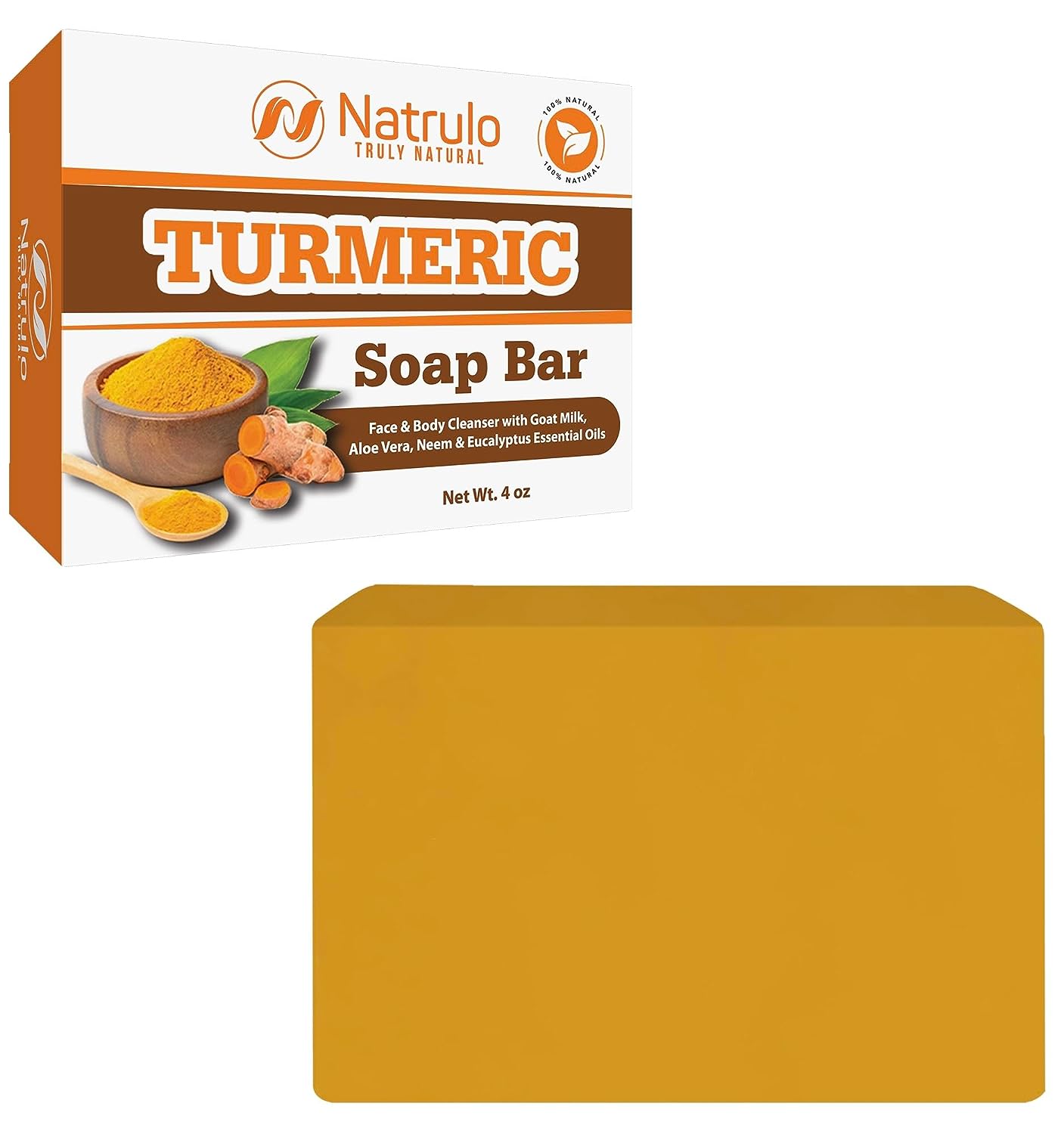 Organic Turmeric Soap Bar | Pure Natural Handcrafted Skincare, Made in USA Face & Body Cleanser with Calendula, Aloe Vera, French Clay | Brightens Skin, Evens Tone, Fades Scars, Sun Damage, Age Spots - Premium Soap from Concordia Style Boutique - Just $17.34! Shop now at Concordia Style Boutique