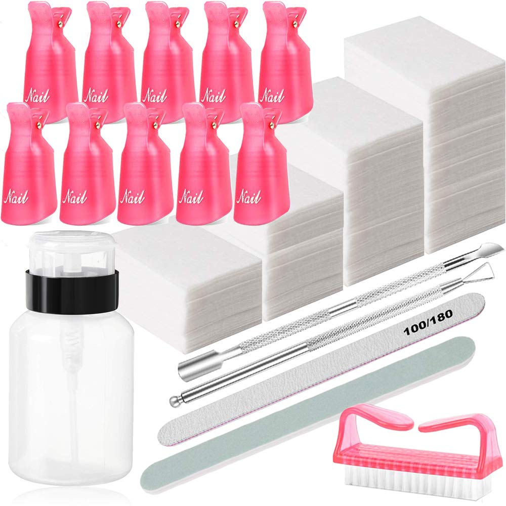 10 PC Plastic Acrylic Nail Art Soak Off Cap Clip-  UV Gel Polish Remover Wrap Tool (Pink) - Premium Plastic Acrylic Nail Art Soak Off Cap Clip from Concordia Style Boutique - Just $9.92! Shop now at Concordia Style Boutique