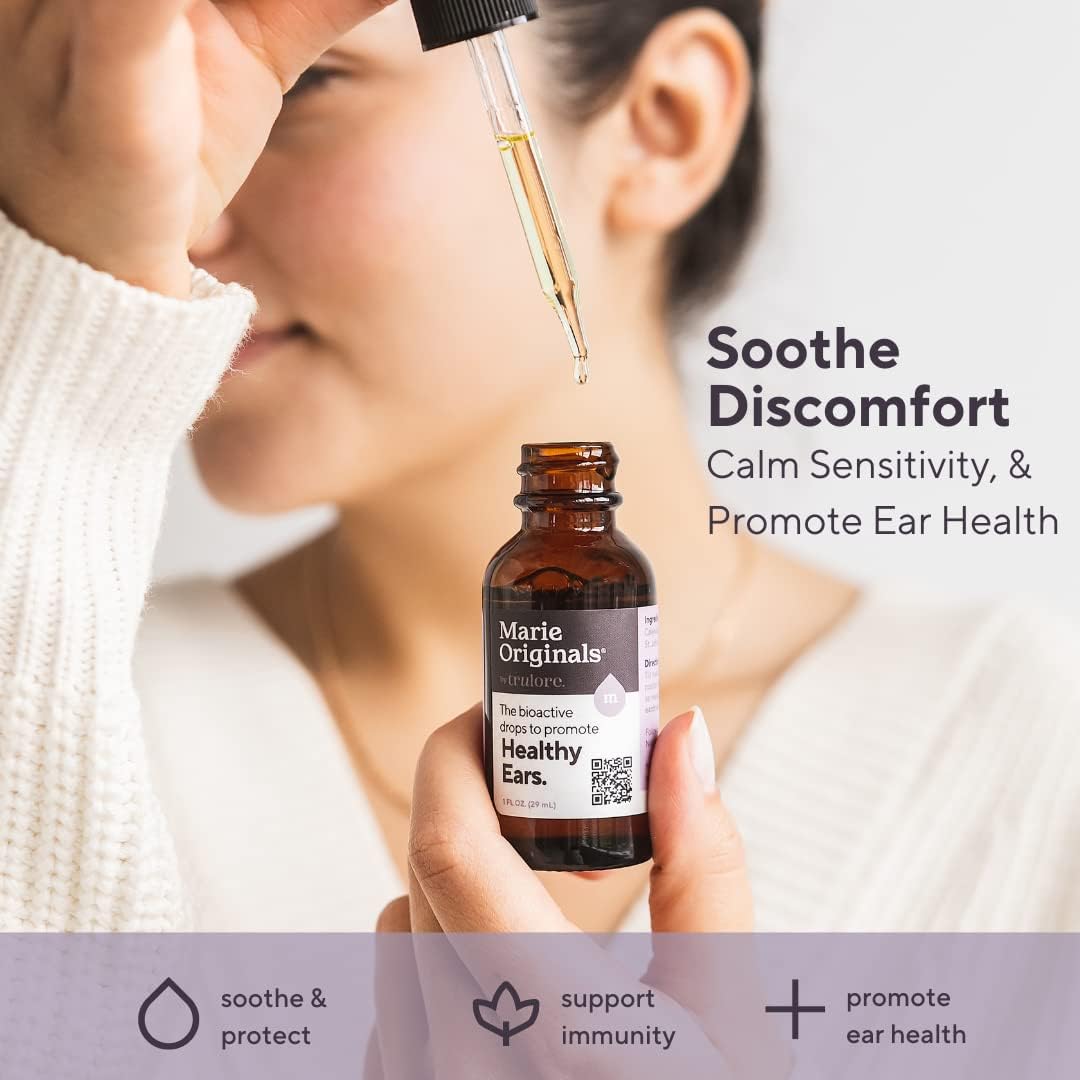 Organic Ear Oil for Earache Irritation, All Natural Eardrops for Infection Prevention, Swimmer's Ear and Wax Removal - Kids, Adults, Baby, Dog Earache Remedy - with Mullein, Garlic | Marie Originals - Premium Organic Ear Oil from Concordia Style Boutique - Just $27.30! Shop now at Concordia Style Boutique