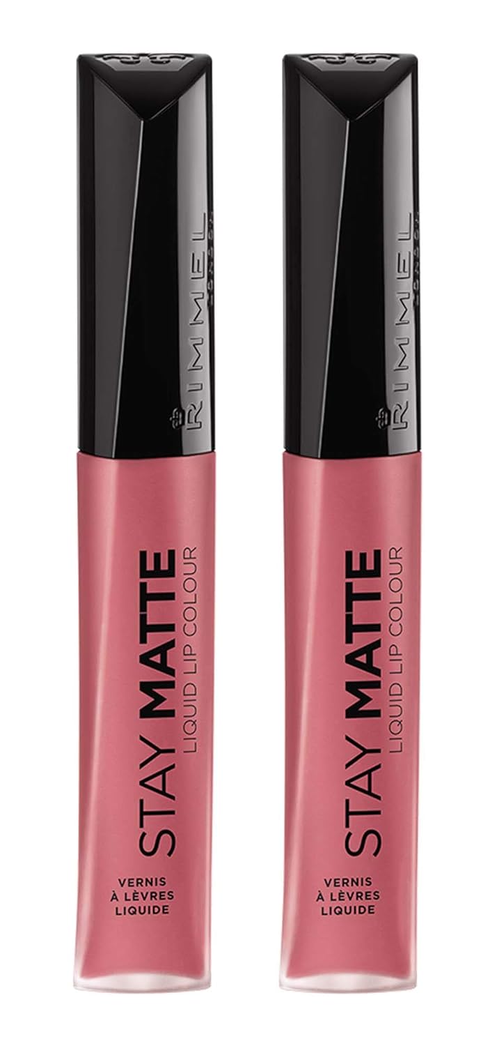 Rimmel London Stay Matte Liquid Lip Color with Full Coverage Kiss-Proof Waterproof Matte Lipstick Formula that Lasts 12 Hours - 810 Plum This Show, .21oz - Premium lipstick from Concordia Style Boutique - Just $5! Shop now at Concordia Style Boutique