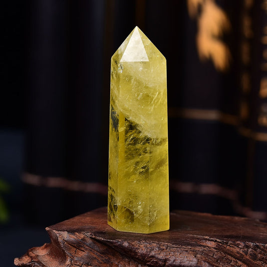 Natural Citrine Yellow Crystal Quartz Wand - Premium Natural Citrine Yellow Crystal Quartz Wand from Concordia Style Boutique - Just $16.89! Shop now at Concordia Style Boutique