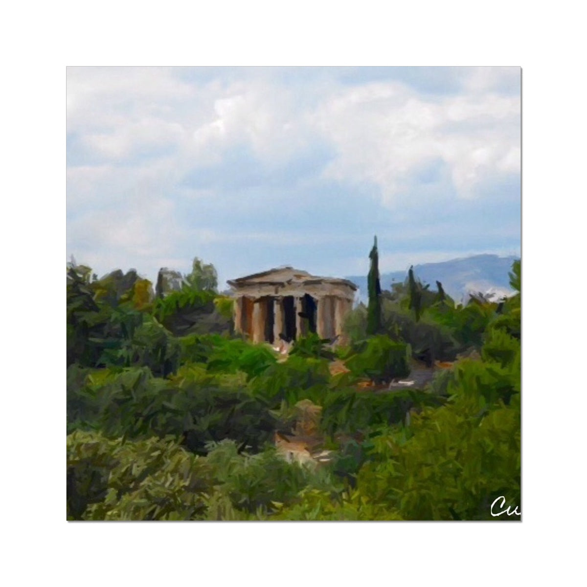 Athens Rolled Eco Canvas - Premium Fine art from Prodigi - Just $8.32! Shop now at Concordia Style Boutique