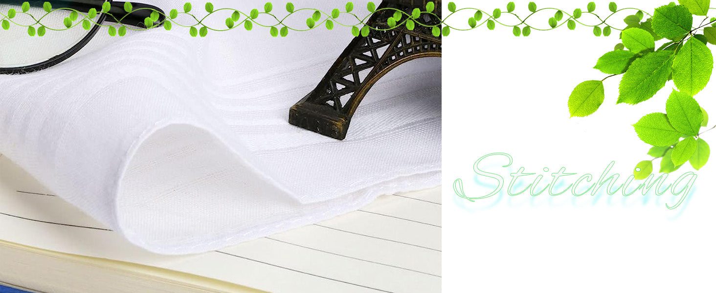 Scotamalone Men's Handkerchiefs 100% Soft Cotton White Hankie Hankerchieves - Premium  from Concordia Style Boutique - Just $12.12! Shop now at Concordia Style Boutique