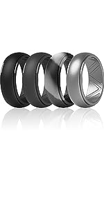 ThunderFit Silicone Wedding Rings for Men, Breathable Step Edge 2 Layer - 10mm Width - 2.3mm Thick - Premium ring from Concordia Style Boutique - Just $15.04! Shop now at Concordia Style Boutique