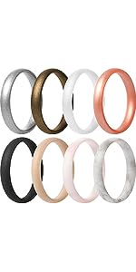 ThunderFit Silicone Wedding Rings for Men, Breathable Step Edge 2 Layer - 10mm Width - 2.3mm Thick - Premium ring from Concordia Style Boutique - Just $15.04! Shop now at Concordia Style Boutique