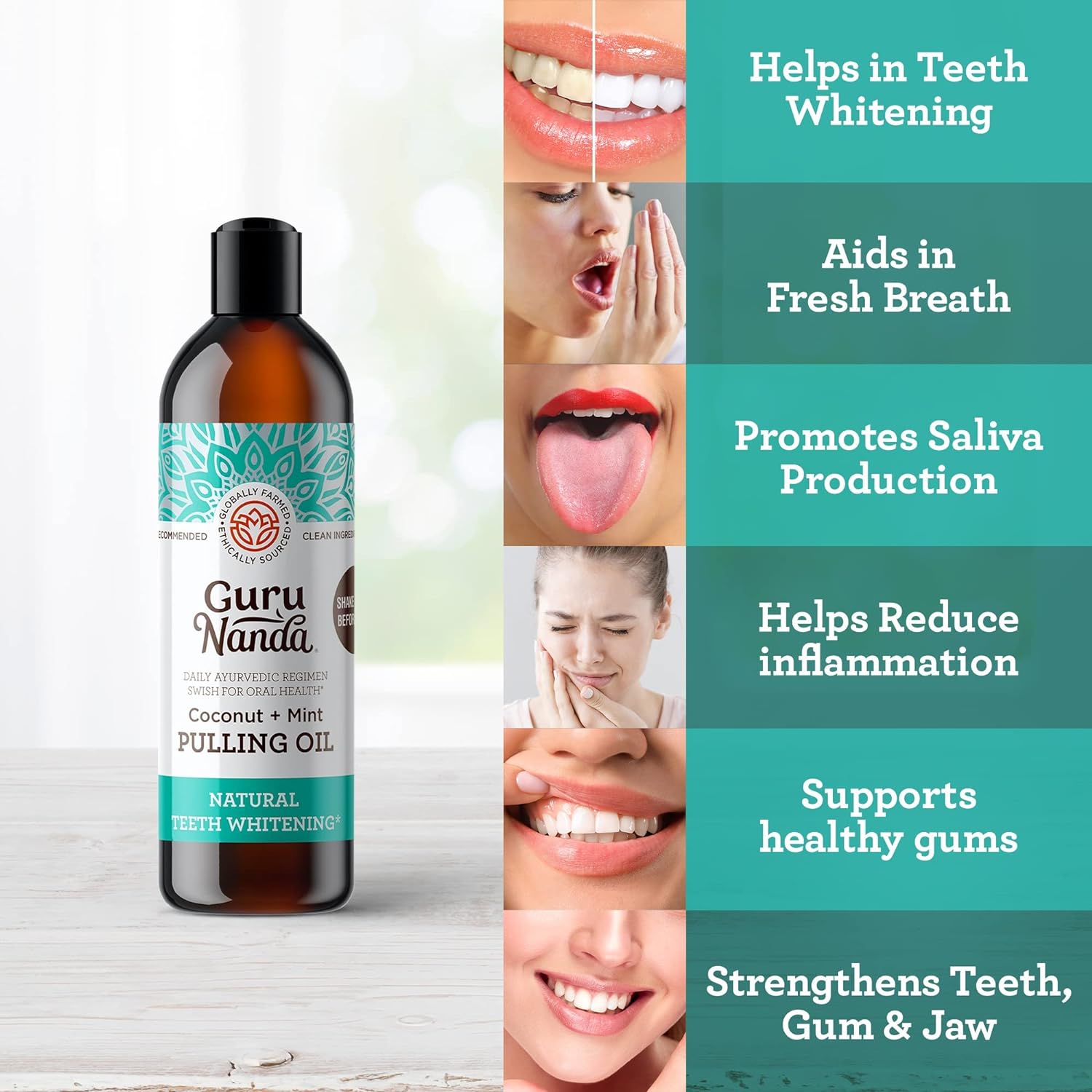 Coconut Oil Pulling with 7 Natural Essential Oils and Vitamin D, E, K2, Alcohol Free Mouthwash (Mickey D), Helps with Fresh Breath, Teeth Whitening, Gum Health (8 Fl. Oz) - 1 Pack - Premium Mouthwash from Concordia Style Boutique - Just $29.98! Shop now at Concordia Style Boutique