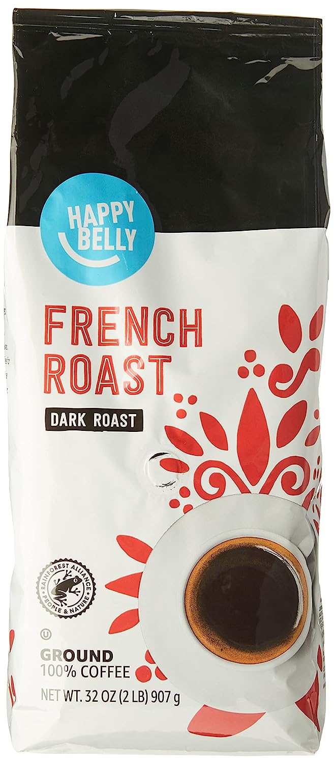 Amazon Brand - Happy Belly Hazelnut Flavored Ground Coffee, Medium Roast, 12 Ounce - Premium Ground Coffee from Concordia Style Boutique - Just $8.54! Shop now at Concordia Style Boutique