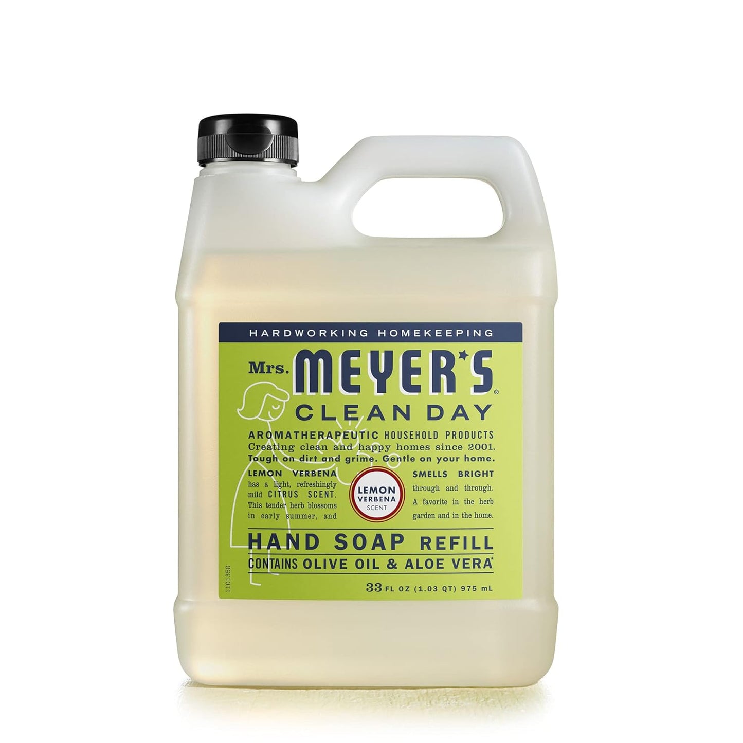 MRS. MEYER'S CLEAN DAY Hand Soap Refill, Made with Essential Oils, Biodegradable Formula, Basil, 33 fl. oz - Premium Hand Soap Refill from Concordia Style Boutique - Just $15.41! Shop now at Concordia Style Boutique