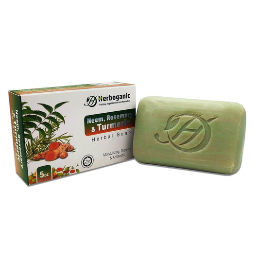 Turmeric Herbal Soap & a Lot More | For Cleansing & Moisturization | 5 Ounces Large Bar ((Pack of 1) - Concordia Style Boutique