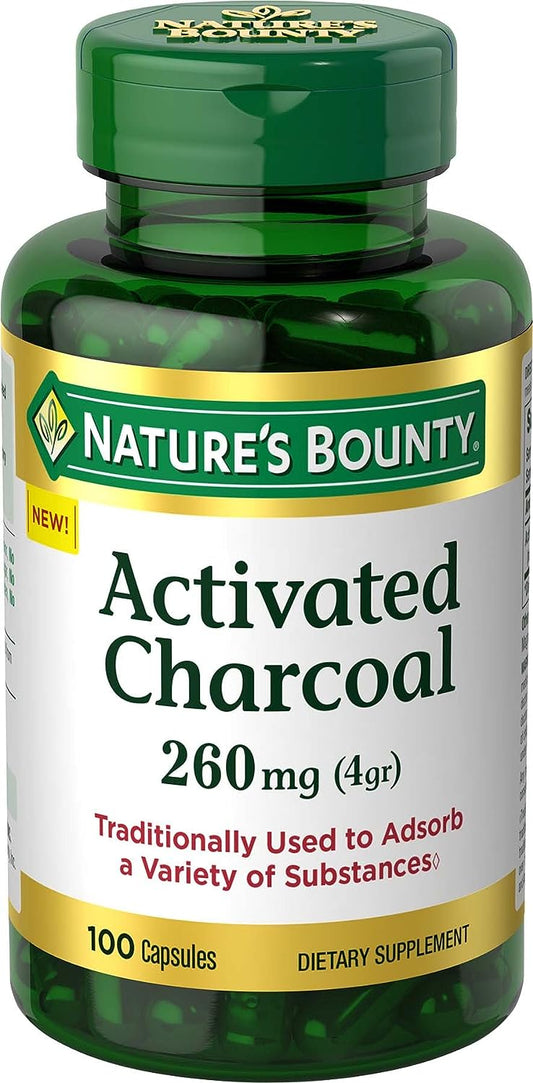 Nature's Bounty Activated Charcoal 260 mg, 100 Capsules, Dietary Supplement to Support a Healthy Lifestyle - Premium Activated Charcoal from Concordia Style Boutique - Just $22.39! Shop now at Concordia Style Boutique