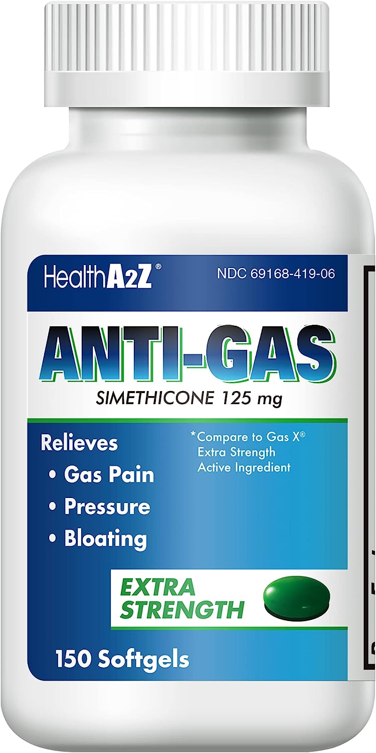 Gas Relief 150 Counts | Simethicone 125mg Softgel | Extra Strength | Fast Relieves Gas Pain, Pressure & Bloating - Premium Simethicone from Concordia Style Boutique - Just $18.07! Shop now at Concordia Style Boutique
